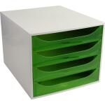 Exacompta Ecobox open ECO grau/apfelgrün Tz