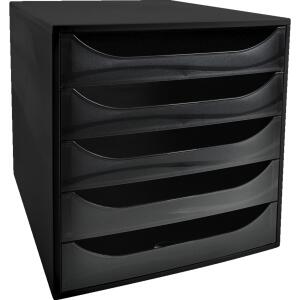 Le Dauphin Ecobox A4+ 5 Laden open schwarz