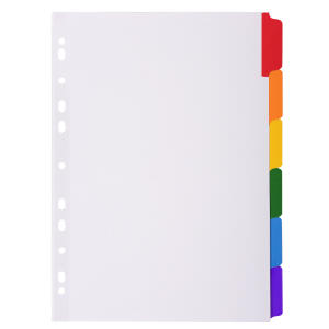 Exacompta Register A4 Kart ws Farb.Tabs 6tlg