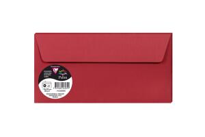 Clairefontaine 5 Umschläge Pollen 110x220 kirschrot