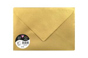 Clairefontaine 5 Umschläge Pollen 162x22 gold
