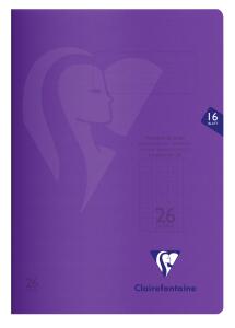 Clairefontaine Scoolbook A4 kar Lin 26 16Bl sort