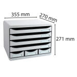 Exacompta Store-Box Mini 7 Laden lichtgrau