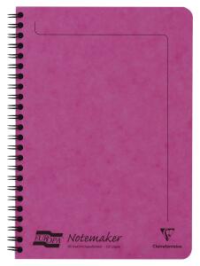 Clairefontaine Europa Spiralheft A5 60bl lin fusch