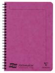 Clairefontaine Europa Spiralheft A5 60bl lin fusch