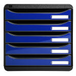 Exacompta BIG-BOX PLUS sw/glossy ozeanblau