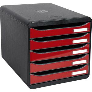 Exacompta BIG-BOX PLUS sw/glossy karminrot