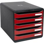 Exacompta BIG-BOX PLUS sw/glossy karminrot