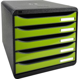 Exacompta BIG-BOX PLUS sw/glossy lemongrün