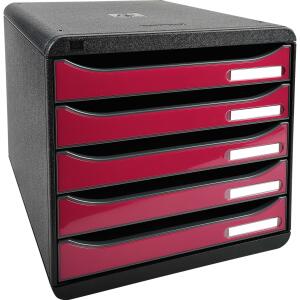 Exacompta BIG-BOX PLUS sw/glossy himbeer