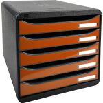 Exacompta BIG-BOX PLUS sw/glossy mandarine