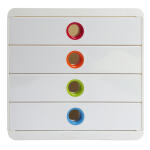 Exacompta Pop-Box Classic weiss/harlekin
