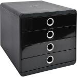 Exacompta Pop-Box Classic schwarz/silber