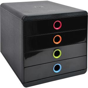 Exacompta Pop-Box Classic schwarz/harlekin