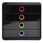 Exacompta Pop-Box Classic schwarz/harlekin