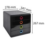 Exacompta Pop-Box Classic schwarz/harlekin