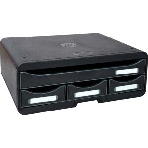 Exacompta TOOLBOX MINI 4 Schbl sw/schwarz glossy