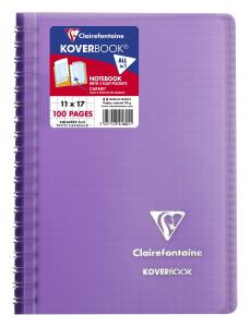 Clairefontaine Koverbook 11x17 kar 50Bl Spirale st