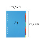 Exacompta Register A4 Chromalin PP 12tlg 300µ