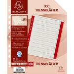 Brause Trennblatt Mikroperf 230g/qm rot