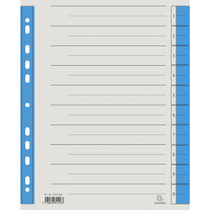 Brause Trennblatt Mikroperf 230g/qm blau
