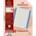 Brause Trennblatt Mikroperf 230g/qm blau