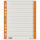 Brause Trennblatt Mikroperf 230g/qm orange