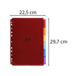 Exacompta Hüllenregister A4 PP 6-tlg perso