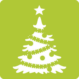 Avenue Mandarine Set 6 Schablonen Weihnachten