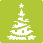 Avenue Mandarine Set 6 Schablonen Weihnachten