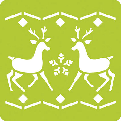 Avenue Mandarine Set 6 Schablonen Weihnachten 2