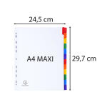 Exacompta Regis 12tlg A4+ wei manila +farbTab