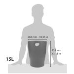 Exacompta ECOBIN Papierkorb Clc mausgrau