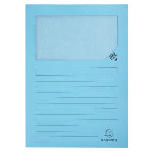 Exacompta Fenstermappe Super-hellblau 100St