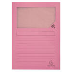 Exacompta Fenstermappe Super-rosa 100St