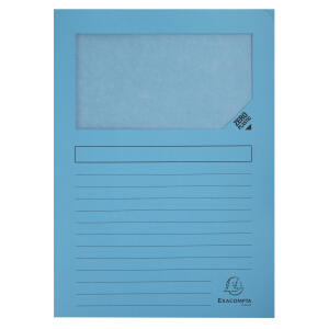Exacompta Fenstermappe Super-blau 100St