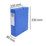 Exacompta Archivbox mE 80mm Manila A4 blau