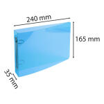 Exacompta Ringbuch 165x240 2R 25mm Cry. blau