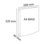 Exacompta Ringbuch A4 Chroma. 4R 30mm TÜRKIS