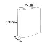 Exacompta Ringbuch A4 Kart/PP 4R 30mm rosa