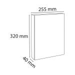 Exacompta Ringbuch A4 PP 4R 25mm sort