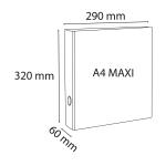 Exacompta Ringbuch PVC A4 Maxi 4R 40mm sw