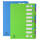 Exacompta Campus Neon Ordnungsmappe 9tlg st