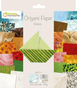 Avenue Mandarine Origamipapier 20x20 60Bl 70g Natur