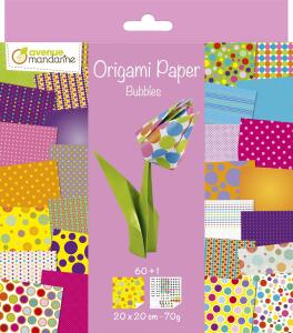 Avenue Mandarine Origamipapier 20x20 60Bl 70g Bubbles