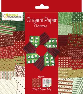Avenue Mandarine Origamipapier 20x20 60Bl 70g Weihnacht
