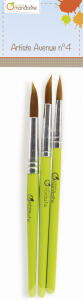 Avenue Mandarine Set 3 Pinsel syntetisch rund