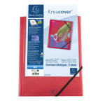 Exacompta Sammelmappe A4 PP KC Transp Rot