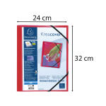 Exacompta Sammelmappe A4 PP KC Transp Rot