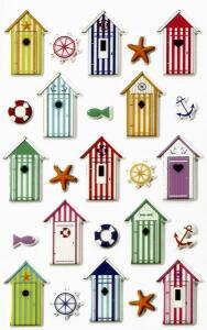 Maildor Stickers Cooky Strandkorb 7,5x12 1Bg